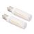 2 Pcs E12 LED Corn Bulbs 2W  LED Light Bulbs 36LEDs Warm Yellow Light with Imitation Flame