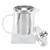 Transparent Glass Teapot with Removable 304 Stainless Steel Filter Tea Kettle for Home Office750ml