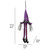 Halloween Lighted Hanging Witch Hat with Long Legs Light Up Witch Hats for Indoor Outdoor Trees Porch Party Decorations
