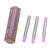 Collapsible Straw Stainless Steel Portable Easy to Clean Foldable Straw with Cleaning Brush for Home Office Outdoor Purple