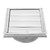 Stainless Steel Air Vent Duct Grill Square Air Outlet Extractor Ventilation Cover