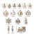 70PCS Christmas Balls Ornaments Delicate Christmas Decoration Balls for Wedding Engagement Anniversary Party