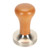 Coffee Tamper Solid Wood Handle Stainless Steel Easy to Use Coffee Press Tamper Coffee Machine Accessories for Home Coffee Shop Brown 53mm/2.1in