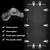 50PCS Glass Retainer Clips Glass Panel Clips Mirror Clips Non Slip Waterproof Transparent Fixed Buckle