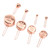 8Pcs Stainless Steel Measuring Cup Spoon Set with Scales Home Kitchen Baking AccessoryRose Gold