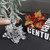 Artificial Christmas Flower 4.7in Wide Durable Silk Plastic Glitter Powder Faux Silk Flower