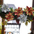 Artificial Christmas Flower 4.7in Wide Durable Silk Plastic Glitter Powder Faux Silk Flower