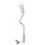 Gooseneck LED Work Light Silver C Clamp LED 21W Dimmable Machine Tool Work Light Aluminum Gooseneck Light  100‑240V