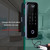 Smart Fingerprint Glass Door Lock 4 Ways to Unlock Intelligent Audio Navigation Remote Control Anti-peep Anti-decode Touchscreen High End for Left & Right