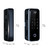 Smart Fingerprint Glass Door Lock 4 Ways to Unlock Intelligent Audio Navigation Remote Control Anti-peep Anti-decode Touchscreen High End for Left & Right