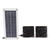50W Solar Panel Fan Kit Solar Powered Panel with Dual Solar Exhaust Fan for Outside Greenhouse Shed Chicken Coop