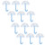 12Pcs Umbrella Shape Candy Box Plastic Candy Case Container Wedding Decoration Party SuppliesBlue