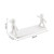 Wall Mounted Shelf Hole Free Installation Small Doll Shape Large Capacity Plastic Stable Load Bearing Storage Rack White