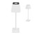 Table Lamp 2000mAh Rechargeable Metal Table Light Decorative Modren Desk Lamp for Bedroom Office Coffee Shop White