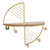 Wall Hanging Rack Iron Art Versatile Practical Wall Decoration Storage Rack for Home