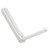 Folding Clothes Hanger Wall Mount Retractable Cloth Drying Rack Space Saving Punch Free Balcony Laundry Rack White