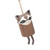Rustic Hanging Animal Wind Chimes Resin Hand Made Natural Garden Decoration for Gardens Backyards Trees Yards D Red Panda