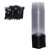 50Pcs Square Cake Packaging Box Food Grade PET Material Transparent Pastry Box for Packing CakesBlack
