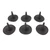 6pcs Hollow Cake Pan High Temperature Resistant Silicone Chimney Chiffon Cake Baking Mold for Kitchen