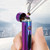 Mini USB Electric Arc LED Flameless Lighter Cigarette Lighter with Power DisplayColor Ice