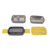 Double Layer Bento Box 316 Stainless Steel Compartment Portable Lunch Box with Cutlery for Work School Office 1400ml Gray