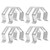 8Pcs Universal Meat Thermometer Probe Clip Holder for Ambient Temperature Readings BBQ Oven Grill Tool