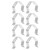 8Pcs Universal Meat Thermometer Probe Clip Holder for Ambient Temperature Readings BBQ Oven Grill Tool