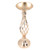 Table Candlestick Ornament Iron Twisted Curb Candle Holder Decorative Ornament Wedding Candlestick Decoration Gold S