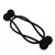 2Pcs Classical Round Ball Magnetic Curtain Tiebacks Curtain Buckle Tie Backs Holder AccessoriesBlack