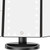 LED Vanity Mirror Three Fold USB Black with Data Cable Small Mirror Makeup Mirror for Bedroom Daily