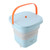 10.5L Small Washing Machine Fully Automatic Blue Lighting Deep Cleaning Foldable Washer for Apartment Dormitory Hotel 100‑240V Blue US Plug