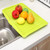 Plastic Dish Drainer Board Multipurpose Rectangular Design Space Saving Kitchen Draining Board Tray for Cutlery Fruits and Vegetables Green
