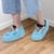 100pcs Non Woven Disposable Shoes Covers Breathable Dustproof Anti slip Shoe Covers(Light Blue )