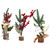 3Pcs/Set Desktop Mini Christmas Tree Ornament Art Crafts Christmas Home Party Decoration