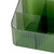 Desktop Storage Box Trapezoidal Organizer PP Plastic Sorting Case for Makeup Cosmetic Brush 4 Grids Green