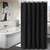 Black Wall Pattern Shower Bath Curtain Waterproof Bathroom Curtain   Hanging Hooks #1