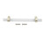 Crystal Acrylic Handle Modern Transparent Drawer Pull Handle for Closets Bookcases Shoe Cabinet Hole Spacing128 Gold