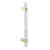 Crystal Acrylic Handle Modern Transparent Drawer Pull Handle for Closets Bookcases Shoe Cabinet Hole Spacing128 Gold