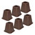 6 Pcs Furniture Risers Plastic Antislip Bed Risers Wood Grain for Storage Desk Sofa Chair Washing Machine