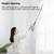 Cordless Stick Vacuum Cleaner for Home Rechargeable Handheld 8000Pa Household Vacuum Cleaner 2 Gear Adjustable Portable Vacuum Cleaner with Retractable Stick Flat Nozzle 1.2L Removable Dust Bucket