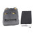 USB Foot Warmer Fashionable Cartoon Electric Heating Slipper Shoe for Home Travel Office Gray