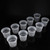 10pcs/Set Durable Safe Plastic Hydroponic Basket Cup for Garden Balcony Planting(White)