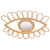 Rattan Eye Wall Mirror Hand Woven Innovative Art Dressing Makeup Bathroom Hanging Decoration