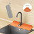 Silicone Sink Mat Sink Splashback Bathroom Kitchen Faucet Back Splashback Drain Pad Faucet Absorbent Pad