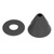 Silicone Coffee Dripper Reusable Cone Coffee Filter Holder for Travel Hiking Camping Home OfficeBlack
