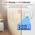 3 Packs Carbon Monoxide Detectors Battery Operated CO Alarm Detector Monitor with LCD Digital Display for House Kitchen Restaurant Hotel Office - Batteries NOT Included