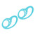 1 Pair AntiDrop Ear Hook Earhook AntiSlip Earphone Fixing Strap Clip for Bluetooth Headset(Blue )