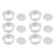 4 Inches 6pcs Cake Mould Non Stick Removable Base Round Cake Pan Set for Wedding Birthday Party