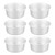 4 Inches 6pcs Cake Mould Non Stick Removable Base Round Cake Pan Set for Wedding Birthday Party