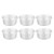 4 Inches 6pcs Cake Mould Non Stick Removable Base Round Cake Pan Set for Wedding Birthday Party